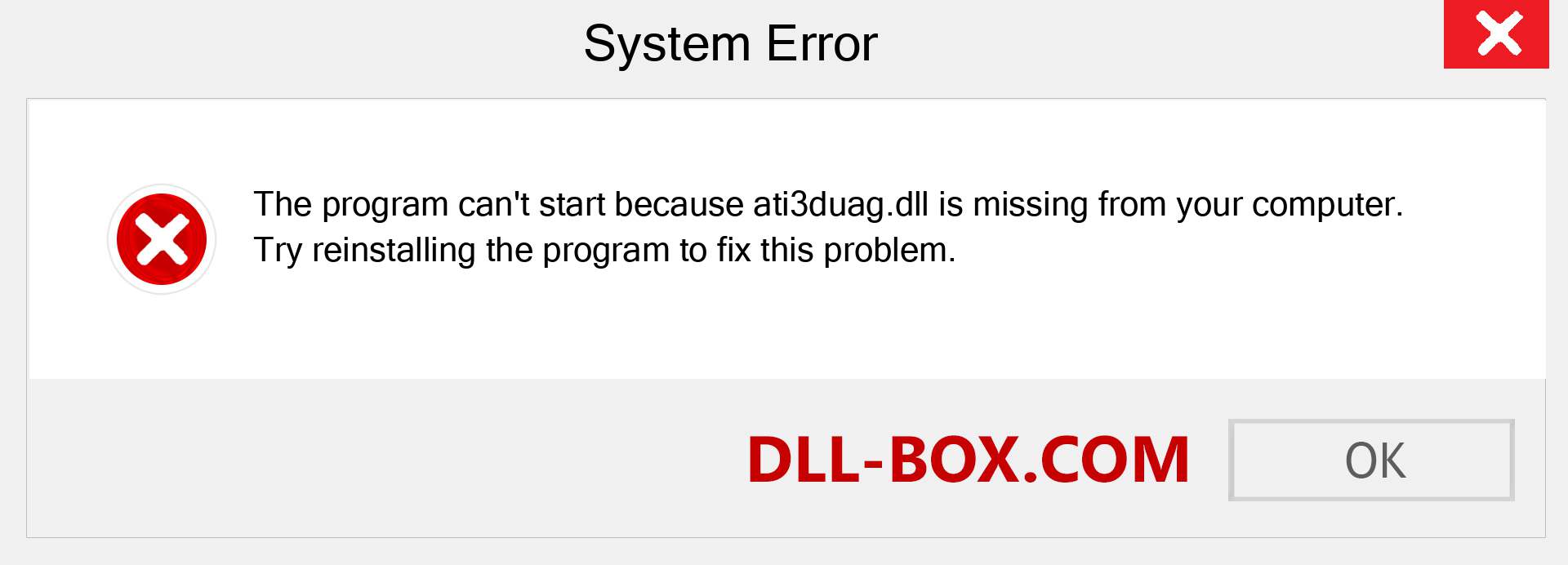  ati3duag.dll file is missing?. Download for Windows 7, 8, 10 - Fix  ati3duag dll Missing Error on Windows, photos, images