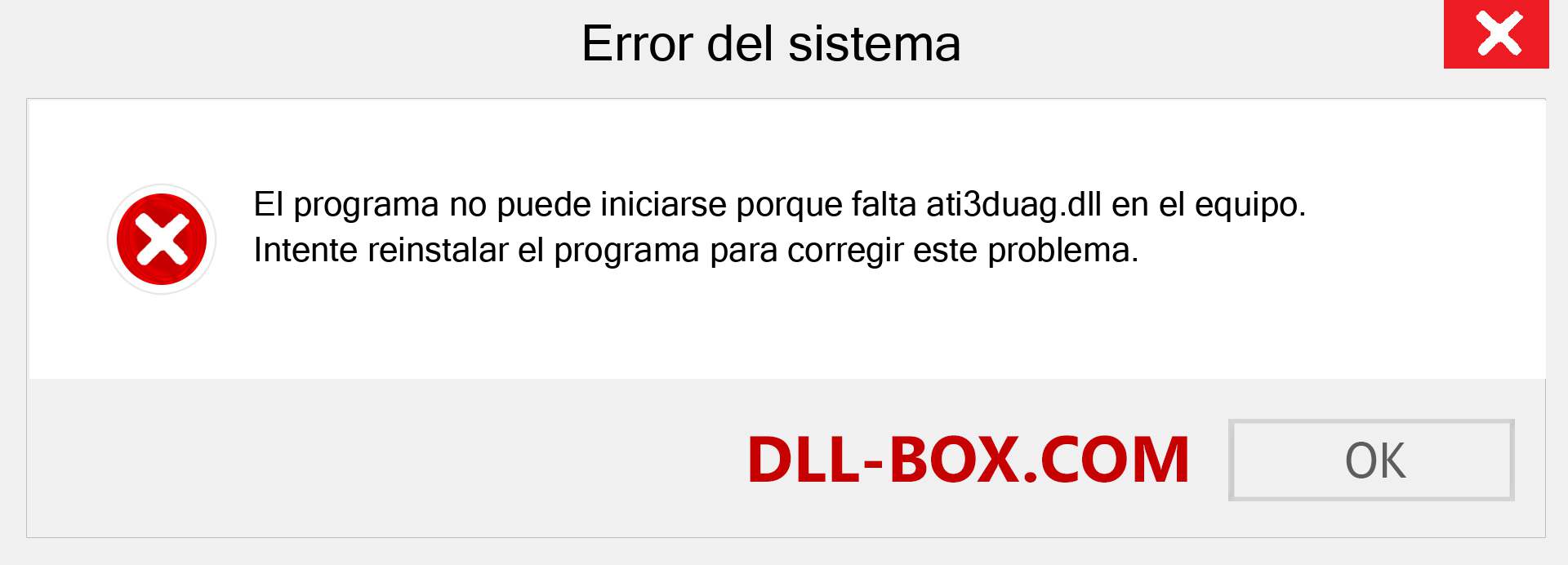 ¿Falta el archivo ati3duag.dll ?. Descargar para Windows 7, 8, 10 - Corregir ati3duag dll Missing Error en Windows, fotos, imágenes